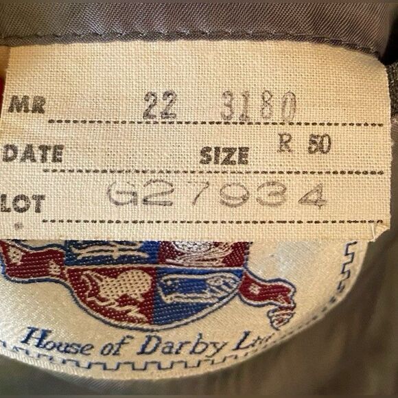 House Of Darby Blazer Sport Coat Men’s 50R Gray Pinstripe Wool Blend - Picture 9 of 9